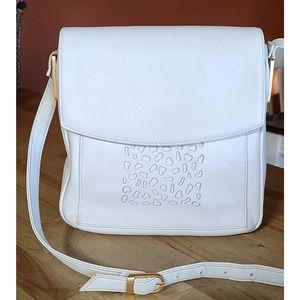 Vittoria Cream Leather  Purse, Vintage